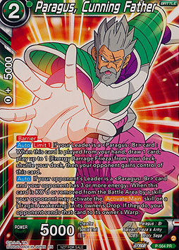 Paragus, Cunning Father