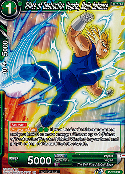 Prince of Destruction Vegeta, Majin Defiance