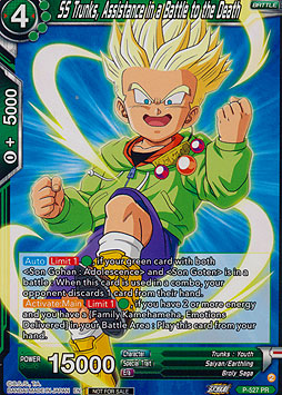 SS Trunks, Assistance in a Battle to the Death