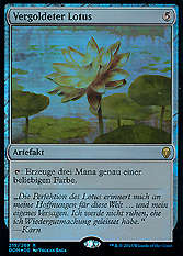 Vergoldeter Lotus