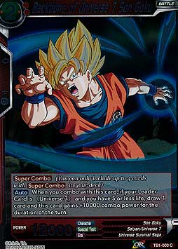 Backbone of Universe 7 Son Goku