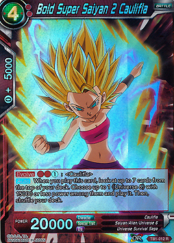 Bold Super Saiyan 2 Caulifla