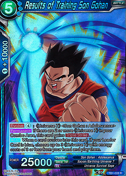 Results of Training Son Gohan