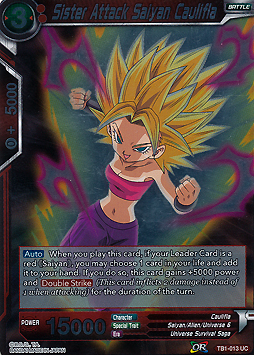 Sister Attack Saiyan Caulifla