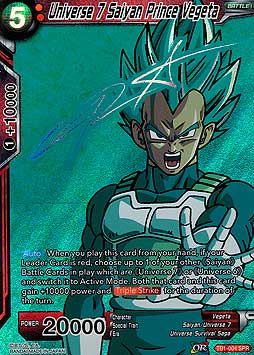 Universe 7 Saiyan Prince Vegeta