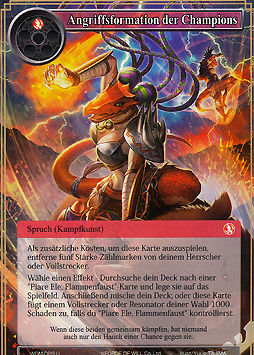 Angriffsformation der Champions