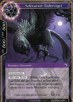 Schwarzer Todesvogel