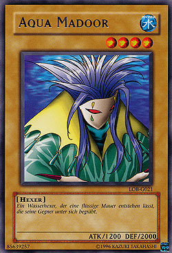 Yu-Gi-Oh! Karte 'Gletscher Aqua Madoor' – Rare, Deutsch, 1. Auflage, Inkl. Ultrapro Toploader