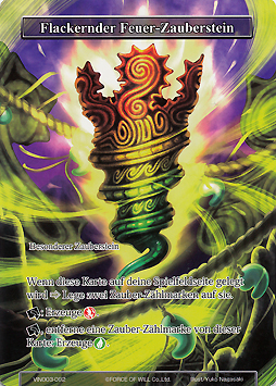 Flackernder Feuer-Zauberstein