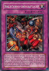 Dunkler Skopion Gemeinschaftsangriff