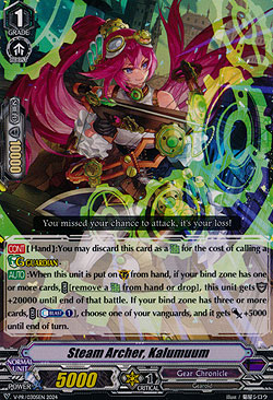 Steam Archer, Kalumuum