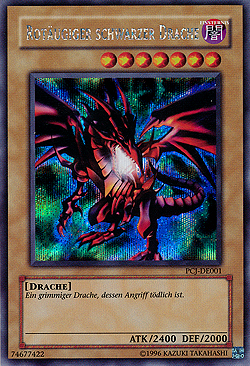 Rotäugiger schwarzer Drache