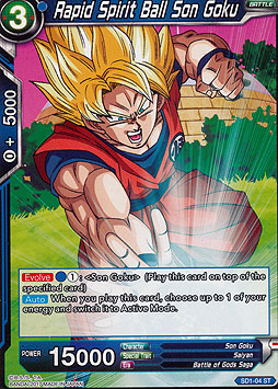 Rapid Spirit Ball Son Goku 