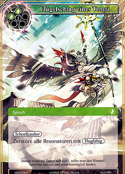 Flügelschlag eines Tengu