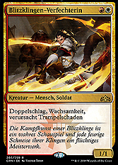 Blitzklingen-Verfechterin