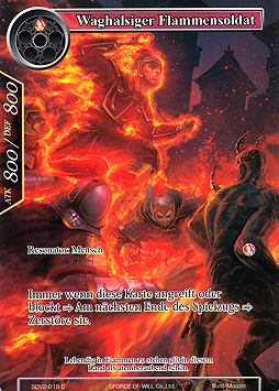 Waghalsiger Flammensoldat