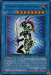 Schwarz glänzender Soldat