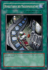 Dunkle Fabrik der Massenproduktion