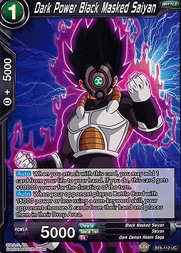 Dark Power Black Masked Saiyan