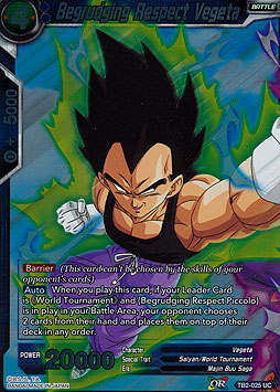 Begrudging Respect Vegeta