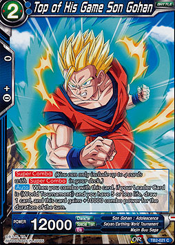 Top of His Game Son Gohan