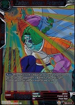 Zarbon, Hidden Potential