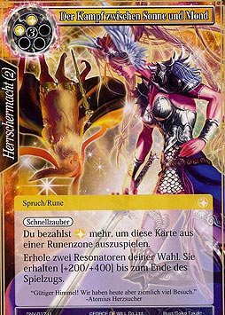 Der Kampf zwischen Sonne und Mond