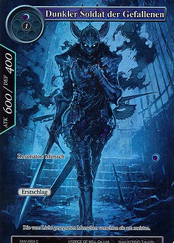 Dunkler Soldat der Gefallenen