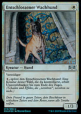 Entschlossener Wachhund