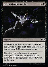 In die Grube werfen