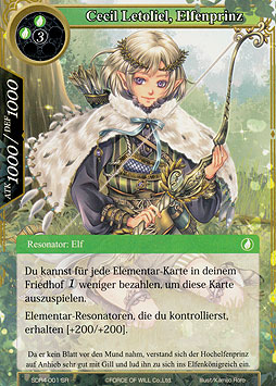 Cecil Letoliel, Elfenprinz