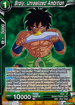 Broly, Unrealized Ambition