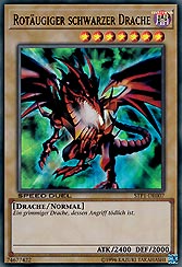 Rotäugiger schwarzer Drache
