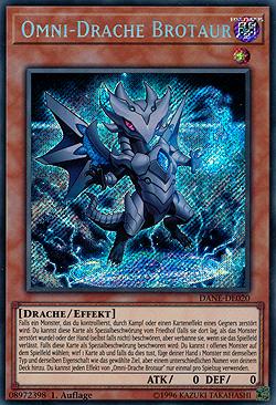 Unlimited Ed YuGiOh DANE -EN020 OMNI DRAGON BROTAUR SECRET Rare -NM//M