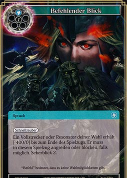 Befehlender Blick