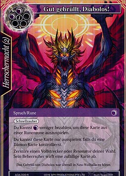 Gut gebrüllt, Diabolos!