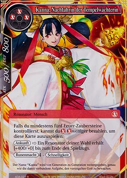 Kanna, Nachfahrin der Tempelwächterin