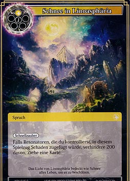 Schnee in Linoasphäria