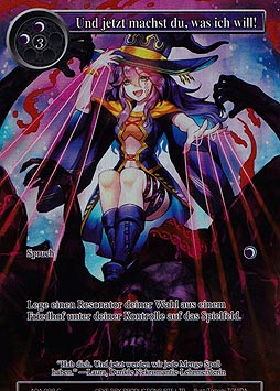 Und jetzt machst du, was ich will!