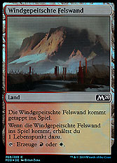 Windgepeitschte Felswand