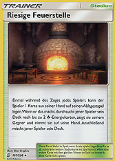 Riesige Feuerstelle