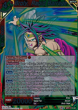 Broly, Rapid Barrage