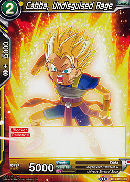 Cabba, Undisguised Rage