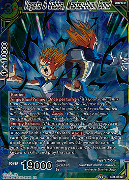 Vegeta & Cabba, Master-Pupil Bond