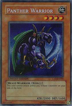Yu-Gi-Oh! Panther Warrior Card - 1st Edition Rare (MIL1-EN036) From Millennium Pack 1