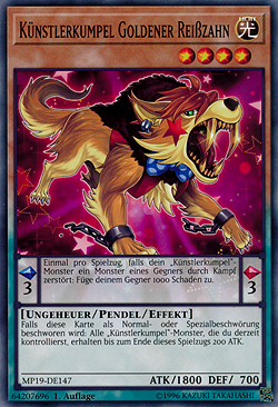 Künstlerkumpel Goldener Reißzahn