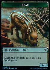 Boar Token (G 1/1) // Food Token