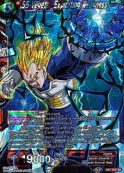 SS Vegeta, Exploiting Weakness 