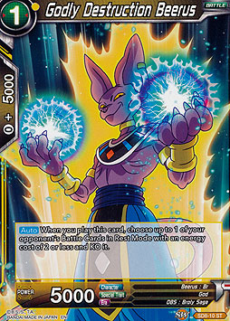 Godly Destruction Beerus 