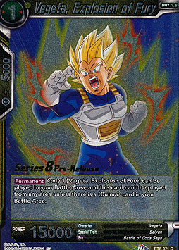 Vegeta, Explosion of Fury 